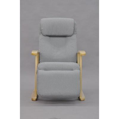 ◆【販売終了】ハイバック　高座椅子 グレー 代引き不可　 送料無料（沖縄・離島不可）組立椅子 １人掛け椅子　リビングチェア　リクライニングチェア |  | 04