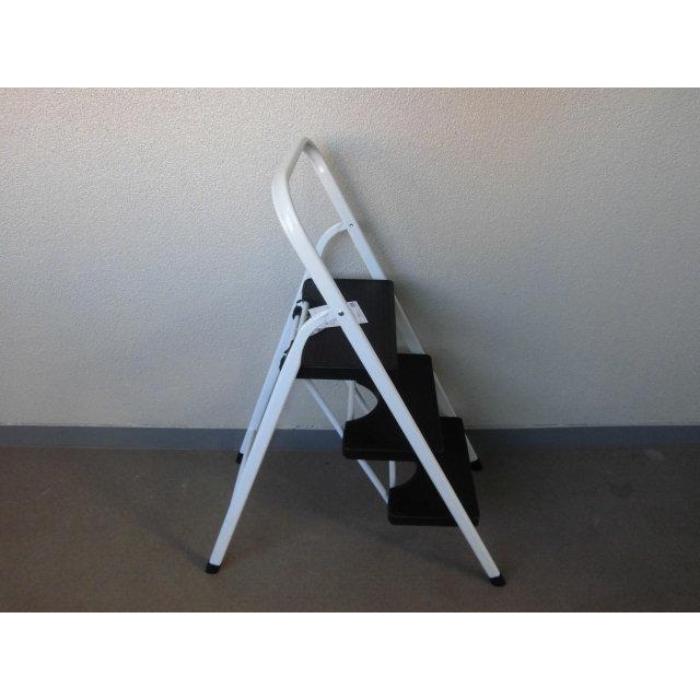 踏み台 se-100 脚立 3段 完成品 折りたたみ  踏台 ステップ台 ステップ はしご 飾り台 掃除 洗車台 耐荷重80kg 手すり付き 沖縄不可 エイアイエス |  | 01