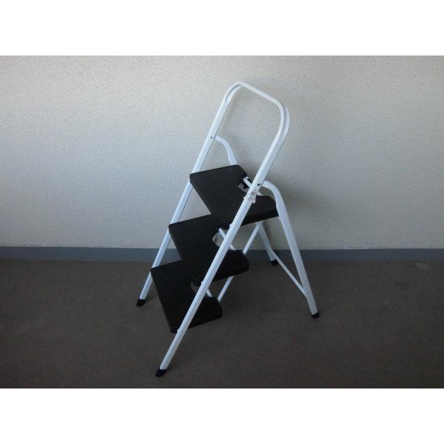 踏み台 se-100 脚立 3段 完成品 折りたたみ  踏台 ステップ台 ステップ はしご 飾り台 掃除 洗車台 耐荷重80kg 手すり付き 沖縄不可 エイアイエス |  | 04