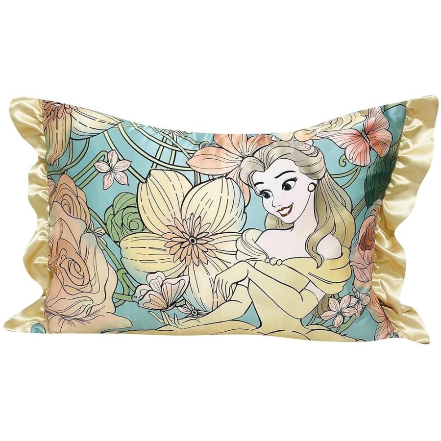 ベル 枕カバー フリル付き 43×63cm ポスト投函 送料無料 日本全国配達 ディズニー プリンセス 美女と野獣 キャラクター まくらカバー モリシタ | Disney