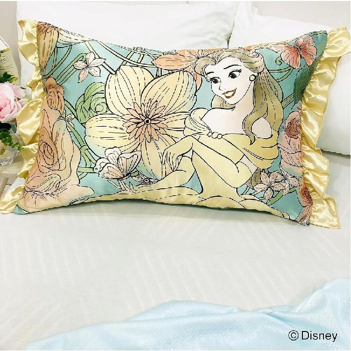 ベル 枕カバー フリル付き 43×63cm ポスト投函 送料無料 日本全国配達 ディズニー プリンセス 美女と野獣 キャラクター まくらカバー モリシタ | Disney | 04