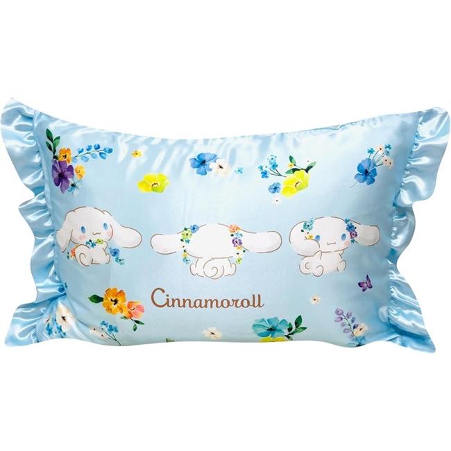 シナモンロール 枕カバー フリル付き  43×63cm ポスト投函お届け 送料無料 日本全国配達 サンリオ キャラクター モリシタ | sanrio | 01