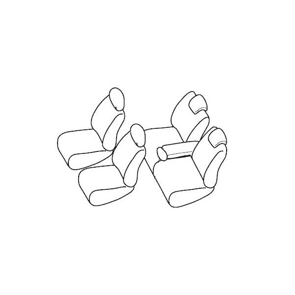 PVC レザー シートカバー ヴァンガード GSA33W ACA33W ACA38W  H20/8〜H25/11 5人乗り用 ブラック パンチング フルセット 内装 本革調 |  | 02