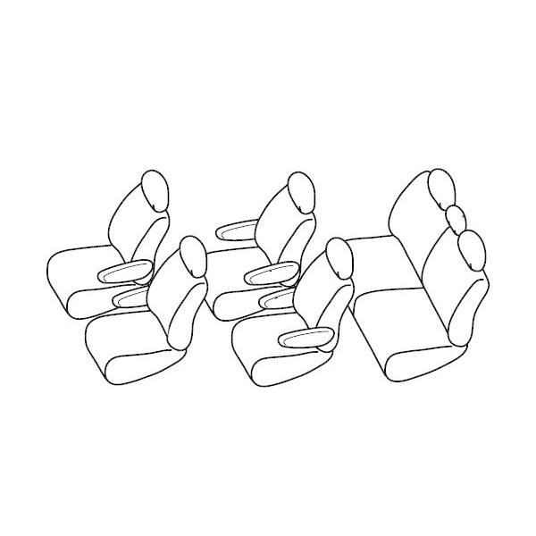 PVC レザー シートカバー ヴォクシー VOXY ボクシー ZRR70 75  H22/4〜H26/1 7人乗り用 ブラック パンチング フルセット 内装 本革調 |  | 02