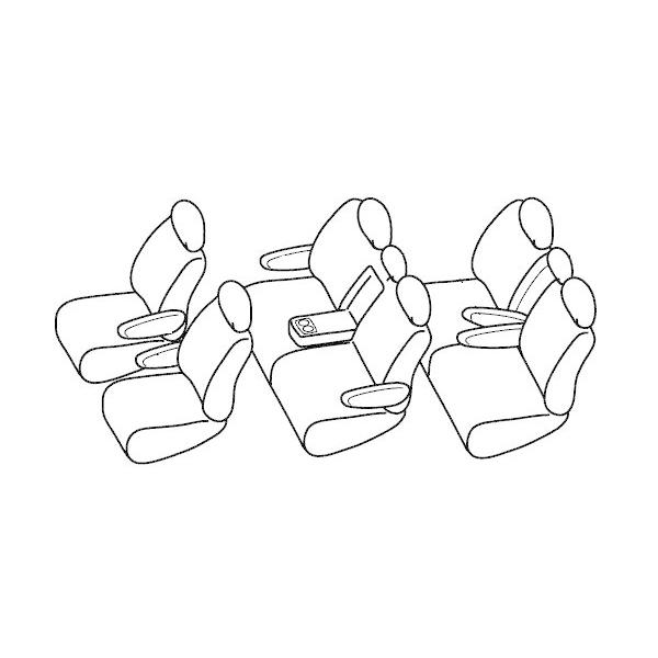 PVC レザー シートカバー ヴェルファイア ヴェルファイヤ ANH20 GGH20系 前期 後期 H20/5〜H23/9 8人乗り用 ブラック パンチング |  | 02