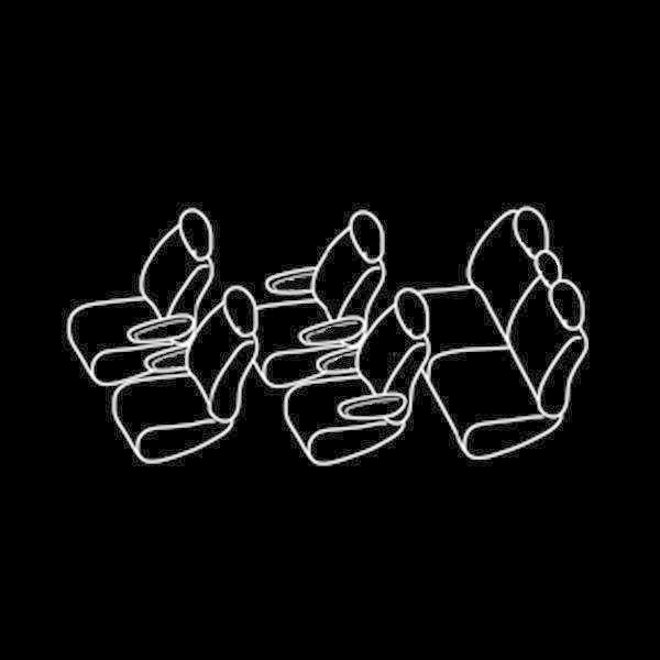 PVC レザー シートカバー ヴォクシー VOXY ボクシー ZRR80系 ZRR85 ZWR80 新型 H26/1〜H29/6 7人乗り用 ブラック パンチング フルセット |  | 02