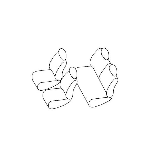 PVC レザー シートカバー ジムニー JB23W系 前期 中期 後期 H16/10〜H22/9 4人乗り用 ブラック パンチング フルセット 内装 本革調 |  | 02