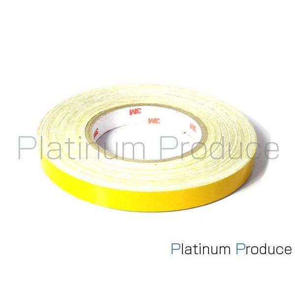 リフレクトラインテープ 反射ステッカー/外装用 45m巻 幅　15mm 黄　イエロー リフレクトテープ 自動車用 テープ | 
