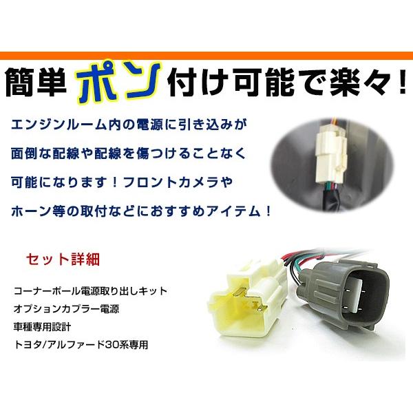 トヨタ アルファード ハイブリッド 20系 20 コーナーポール オプション 