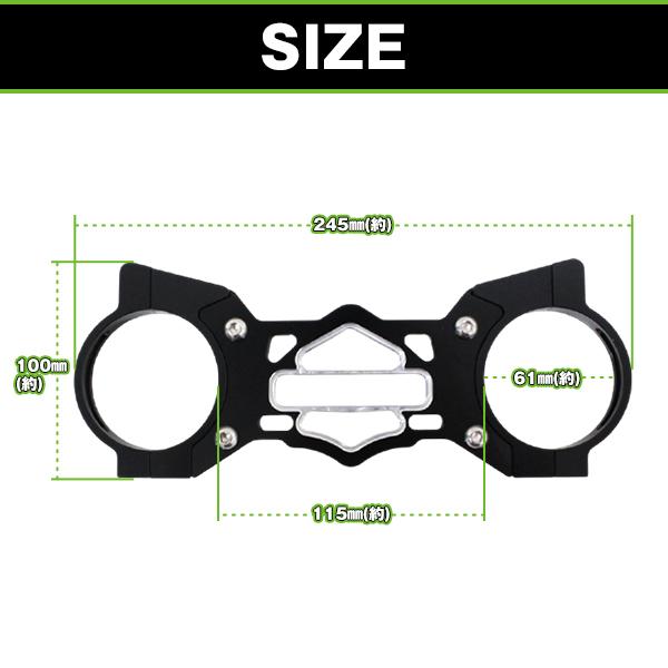 スタビライザー ハーレー Harley  【バイク フロント オートバイ ハンドル 操作 アルミ シルバー 銀 フロントフォーク コーナリング 安定 |  | 01