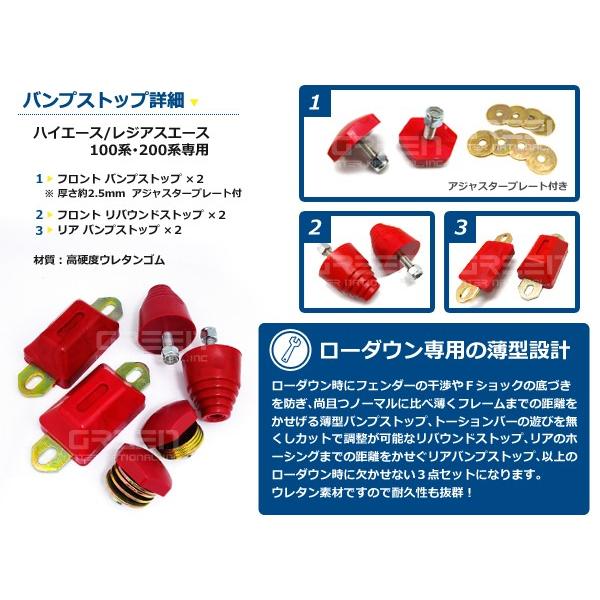 送料無料 ローダウンブロックキット ＆ バンプリバウンドストップ 3点
