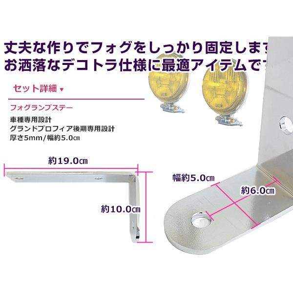 フォグランプステー 日野グランドプロフィア 後期 2個セット 固定金具