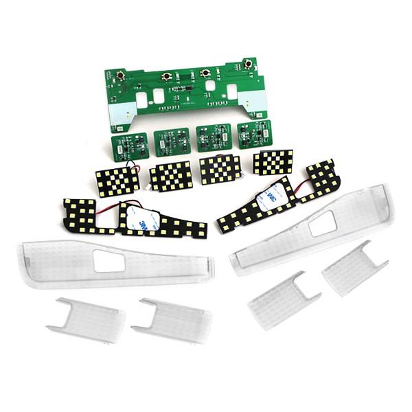 送料無料】クリスタルレンズ LEDルームランプ基盤セット アルファード
