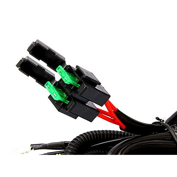 送料無料 H4 2灯式→HID 4灯変換ハーネス 車検対応 二灯式 四灯式 スズキ エブリィ EVERY DA17V DA17W等に H4カプラー |  | 01