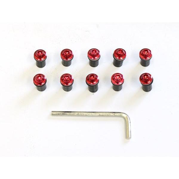 スクリーンボルト 5mm ウェルナット ゴールド シルバー レッド ブルー