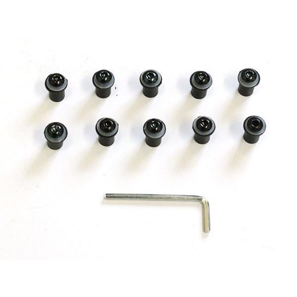 スクリーンボルト 5mm ウェルナット ゴールド シルバー レッド ブルー