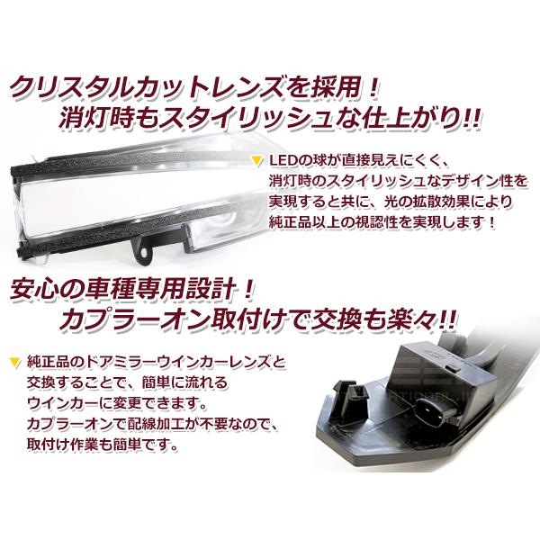 流れる ウインカー シーケンシャルウインカー トヨタ ノア 80系 ZRR80G