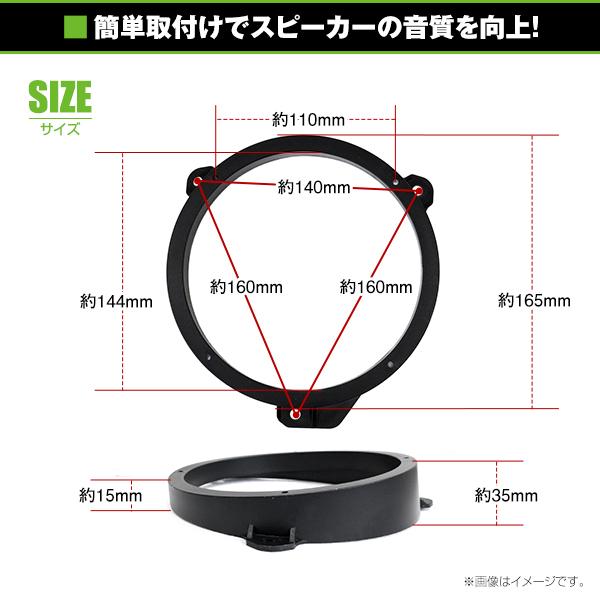 スバル 17cm用 スピーカー インナー バッフル ボード フロント/リア用