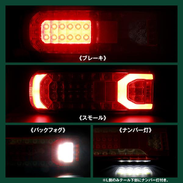 レトロ　ベンツタイプ　アクトロス　テールレンズ　左右セット シーケンシャルウインカー フルLED テールランプ ベンツ アクトロス