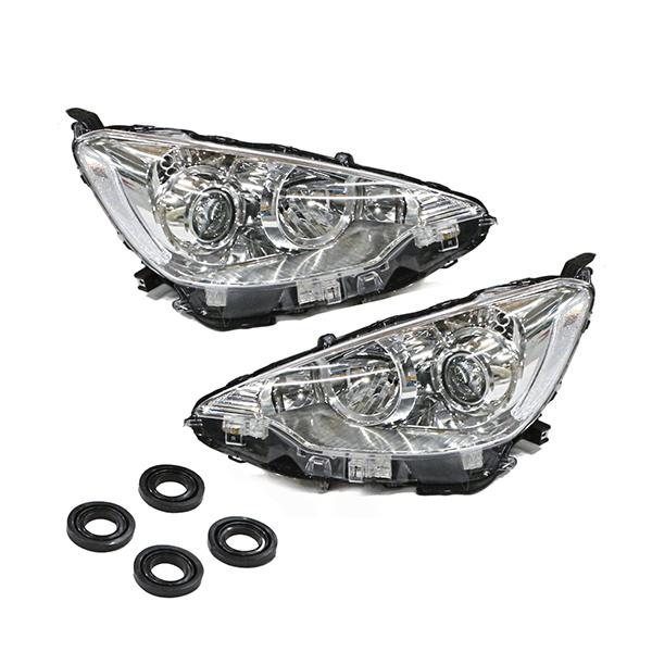 フロント ヘッドライト 左右セット トヨタ アクア NHP10 前期 専用