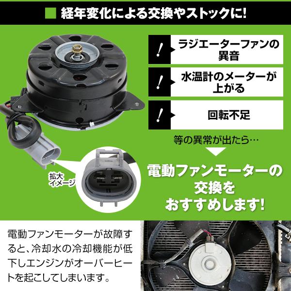 電動ファンモーター 日産 ルークス ML21S 参考純正品番：21598-4A00A