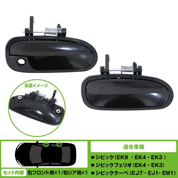 パンドラ　シルビア アウタードアハンドル シビック EK9/EK4/EK3 シビックフェリオ EK4/EK3