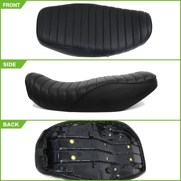 新品 kawasaki ZEPHYR400 ゼファー400 91-95 シート ブラック 黒色 皮