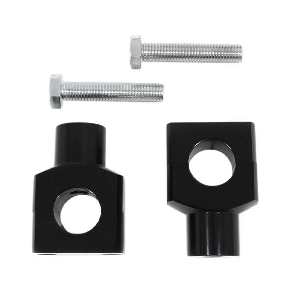 バイク ハンドルポスト ハンドルライザー 25.4mm 1インチ ブラック