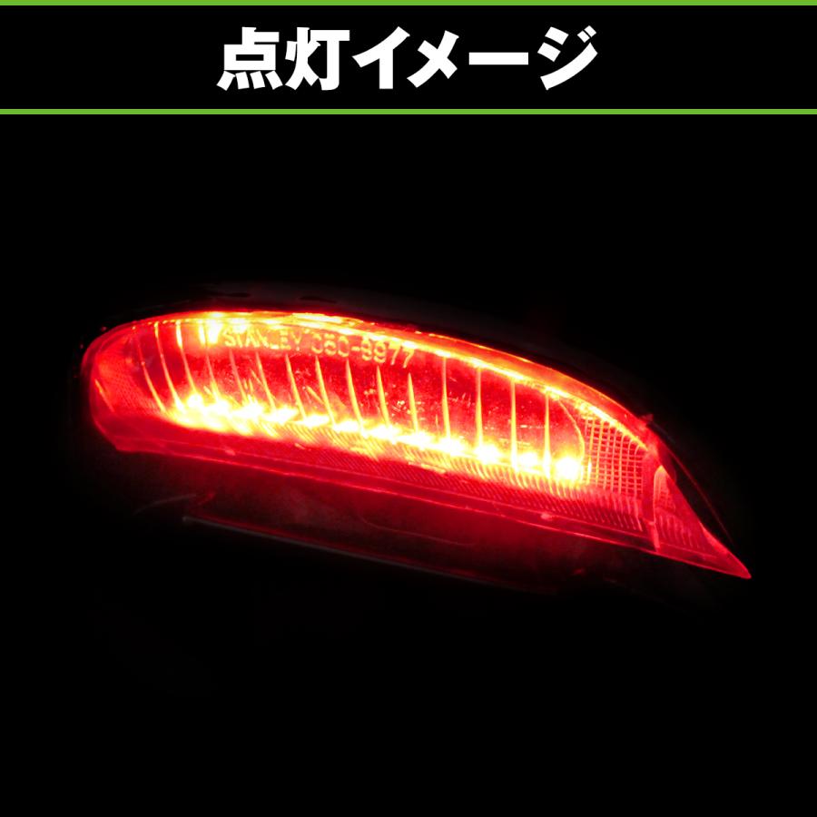 LEDテールランプ ホンダ Dio ZX AF35 リア ウイング スポイラー シルバー AF34 ライブ
