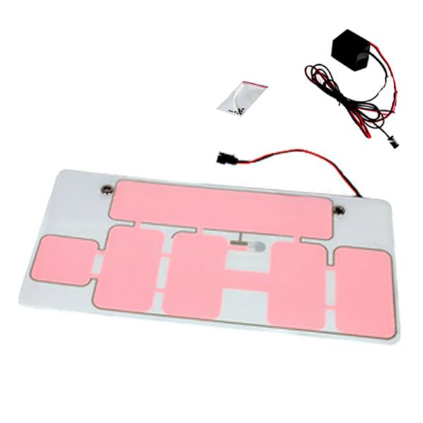 極薄タイプ EL字光式 ELナンバー 字光式 ナンバープレート フロント リア などに 1枚 ELシート ELプレート パーフェクト な輝き | 