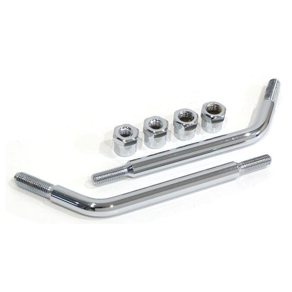 ショートミラー バックミラー 正ネジ M10 メッキ ラウンド 左右 バイク