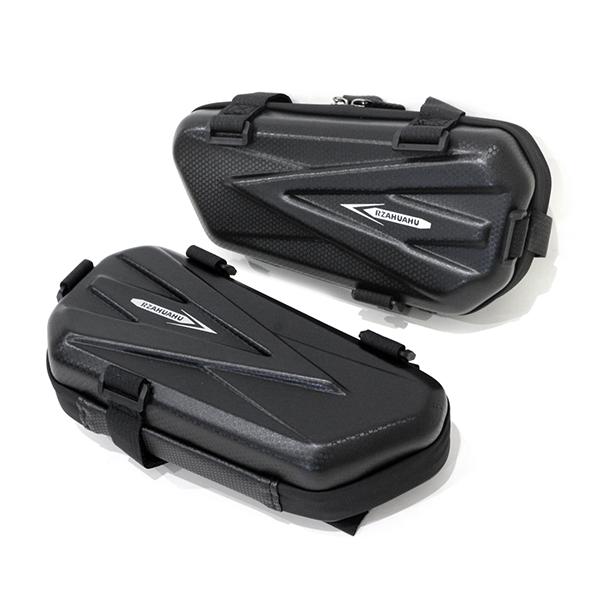 大容量 2L 2リットル 防水 ハードシェル サイドバッグ ツーリング