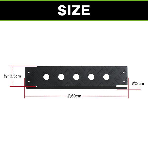 フロント スキッドガード スズキ ジムニー JB23 マットブラック スキッドプレート アルミ縞板 丸穴タイプ フロント強化 |  | 01