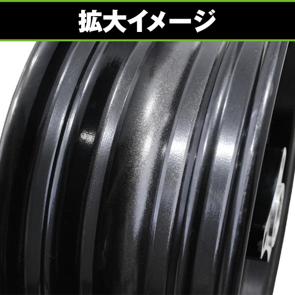 バイク用 タイヤ ホイール 10インチ ワイドホイール 3.5J ブラック 黒
