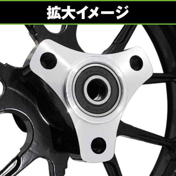バイク用 タイヤ ホイール 10インチ ワイドホイール 3.5J ブラック 黒