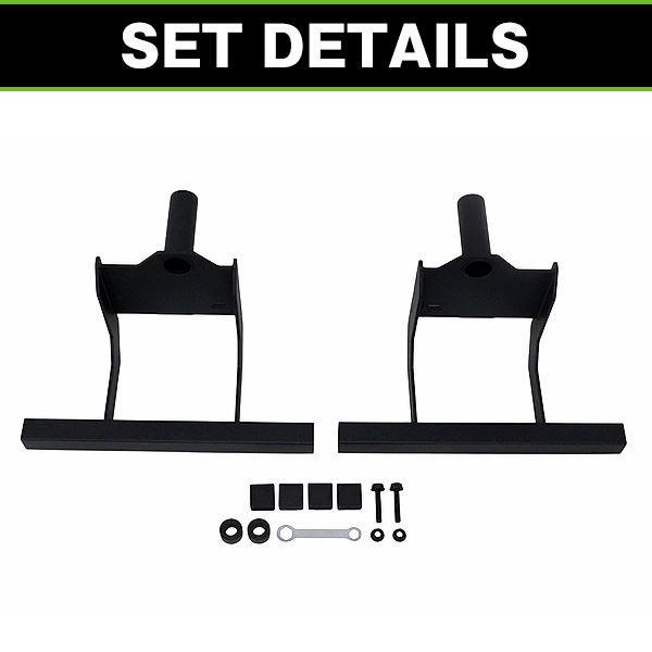 サイドステップバー 左右セット マットブラック ダイハツ ハイゼット