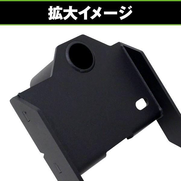 サイドステップバー 左右セット マットブラック ダイハツ ハイゼット