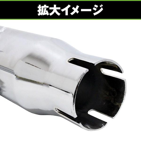 バイク 汎用 1 リアルカーボン調 マフラー サイレンサー 差込