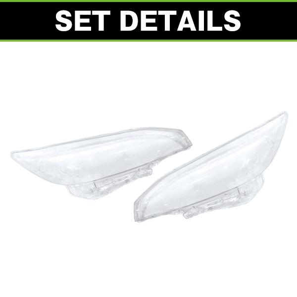 ヘッドライト レンズ 左右 2枚セット トヨタ ウィッシュ WISH 20 系 ZGE20G 21G 25G ZGE20W 22W 25W 交換用 経年劣化 ひび割れ 黄ばみ 補修_2