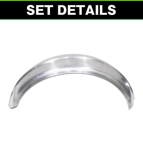 ナローフラットフェンダー ハーレー 6インチ センターリブ ナロー