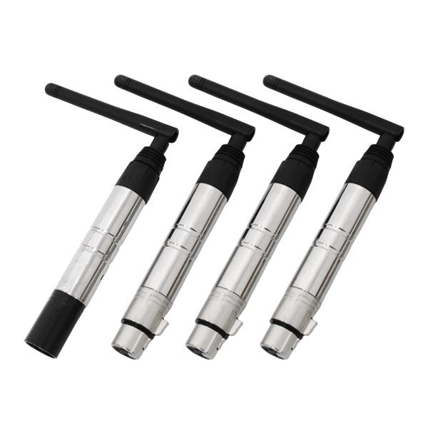 DMX512 ワイヤレス 送受信機 4個セット 2.4GHz 音楽 装置 舞台照明