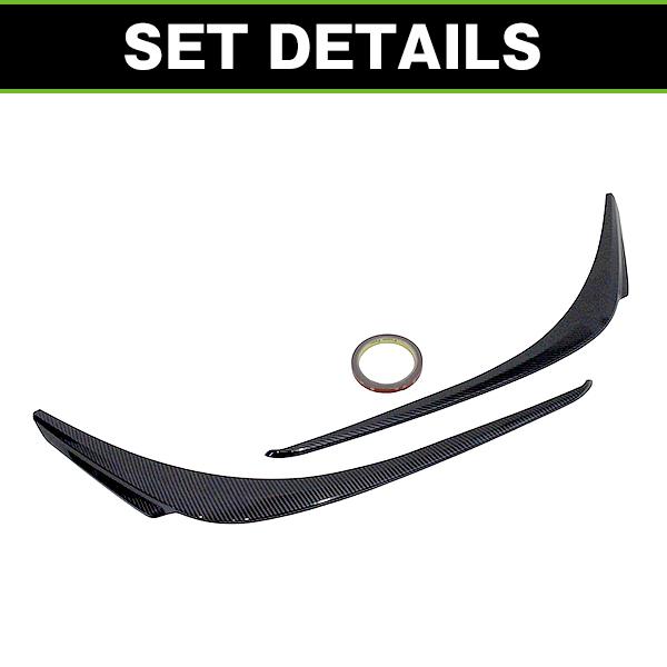 フロント アイライン ガーニッシュ 左右セット カーボンタイプ トヨタ