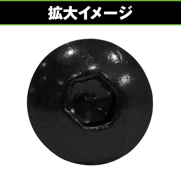 スクリーンボルト 5mm 10本セット ブラック 黒 ウェルナット