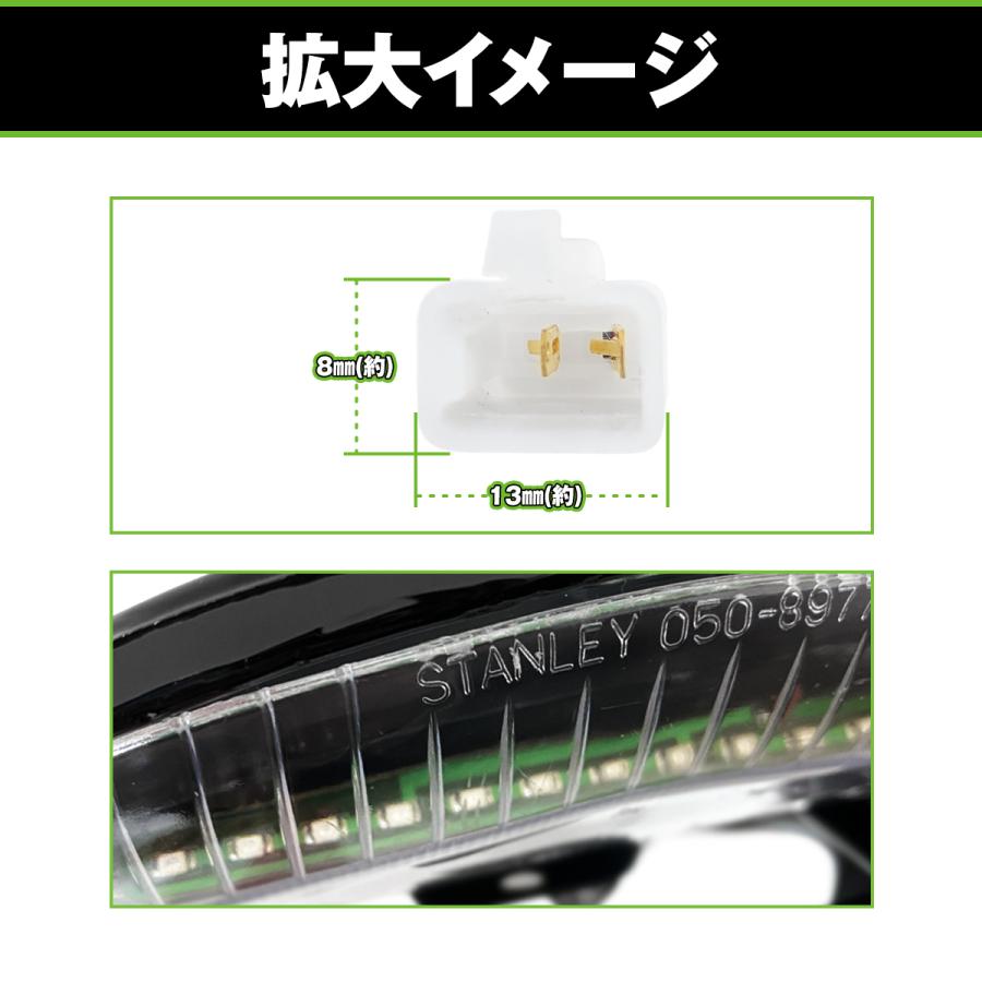 バイク リア ウイング リアスポイラー LED ハイマウントストップランプ