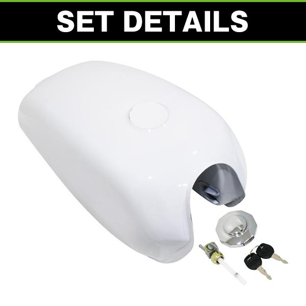 バイク 燃料タンク ホンダ エイプ CD50 FTR 汎用 タンク 白 ホワイト