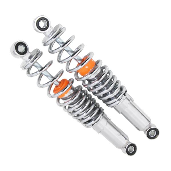 リア サスペンション 左右セット モンキー ダックス C50 カブ スーパーカブ リトルカブ 290mm ローダウン シルバーメッキ リアサス リヤ | 