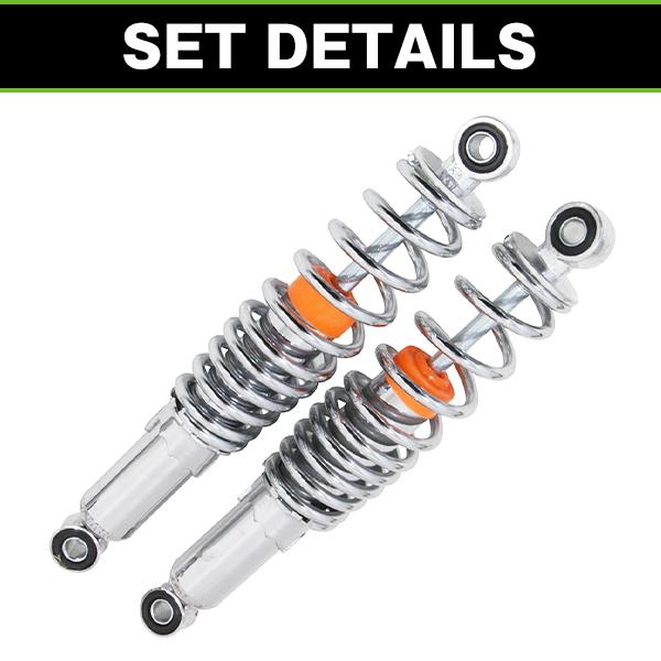 リア サスペンション 左右セット モンキー ダックス C50 カブ スーパーカブ リトルカブ 290mm ローダウン シルバーメッキ リアサス リヤ |  | 02