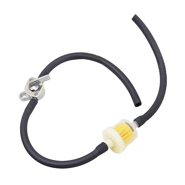 燃料ホース フィルター フューエルコック セット 全長450mm バイク整備 ATV用 オンオフバルブスイッチ オイルインライン 燃料フィルター | 