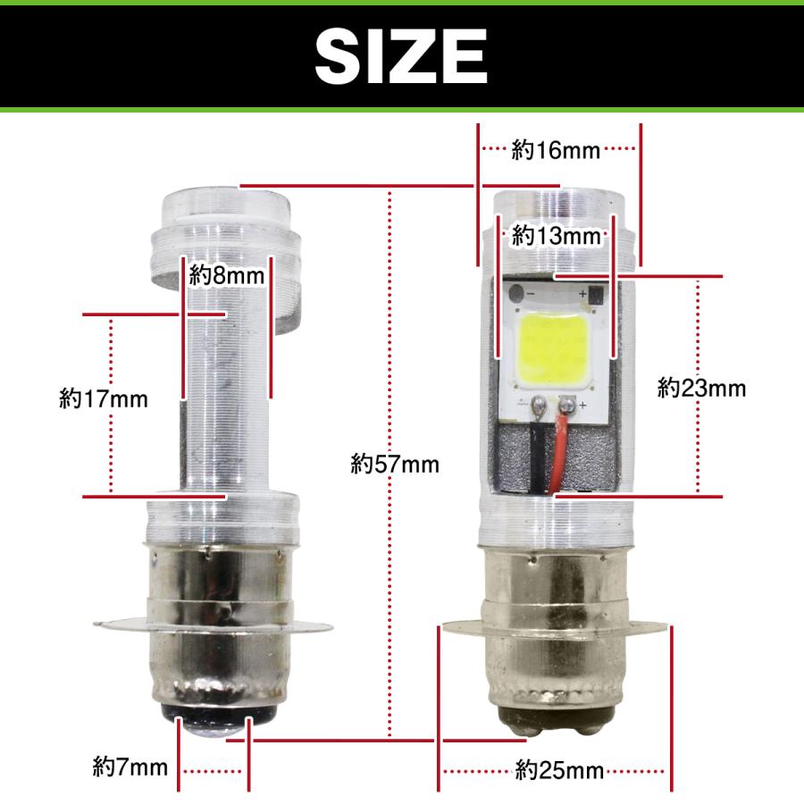 ジョグZRヘッドライト バイク LED ヘッドライト バルブ ph7 ヘッドランプ 1個 12V ジョグ zr