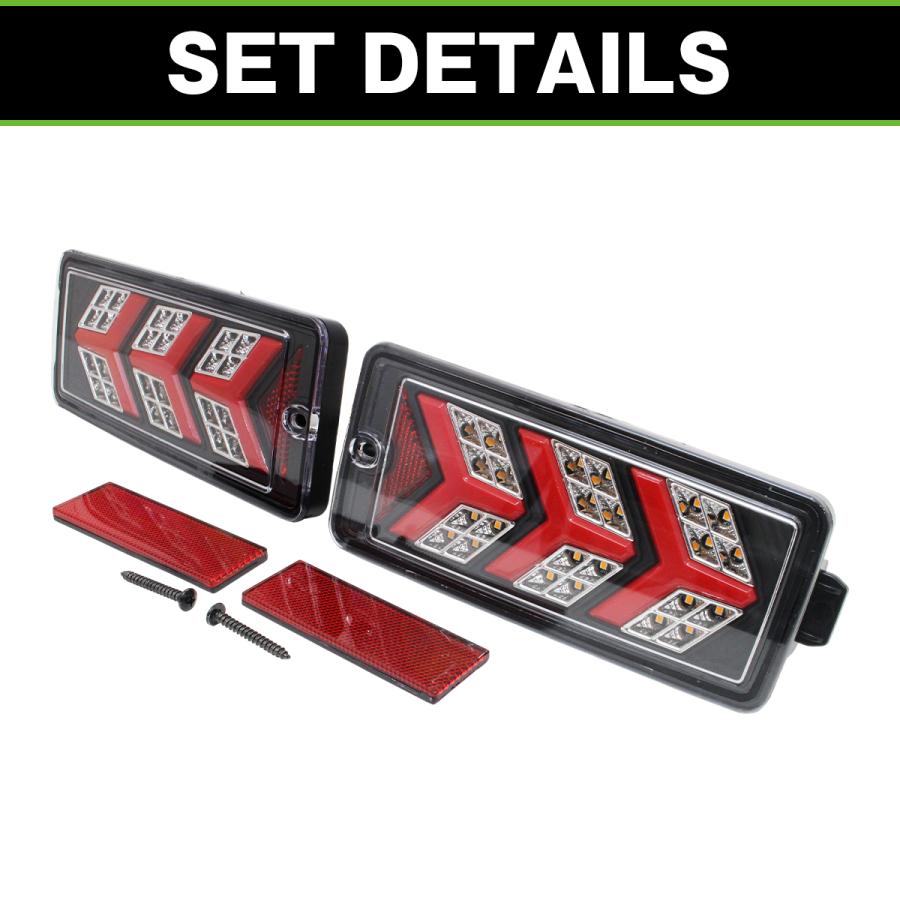 流れる シーケンシャル ウインカー LED テールランプ 左右セット トヨタ ピクシストラック S500U S510U R3.12? 後期 テールライト_2
